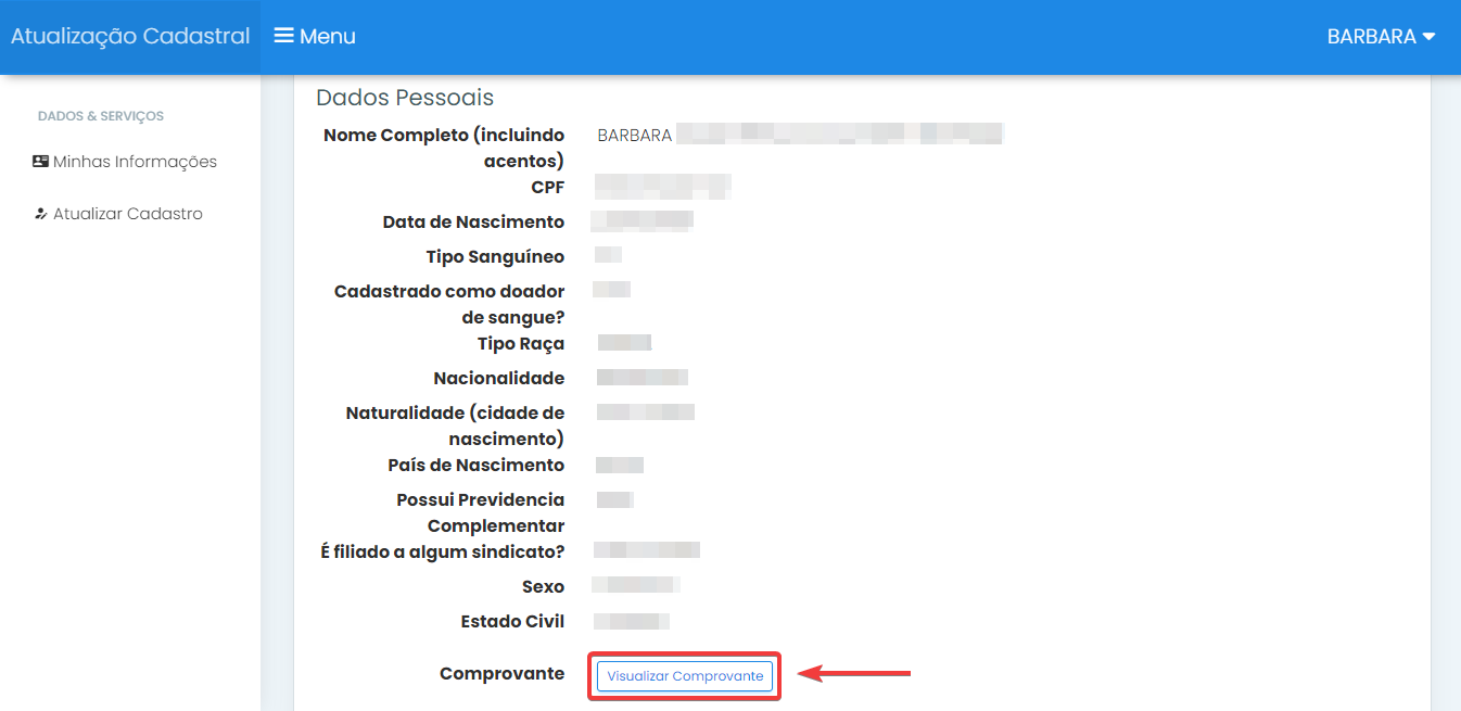 Cadastro de Servidores  Superintendência Estadual de