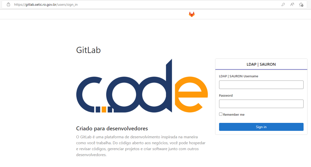 GitLab  Superintendência Estadual de Tecnologia da Informação e