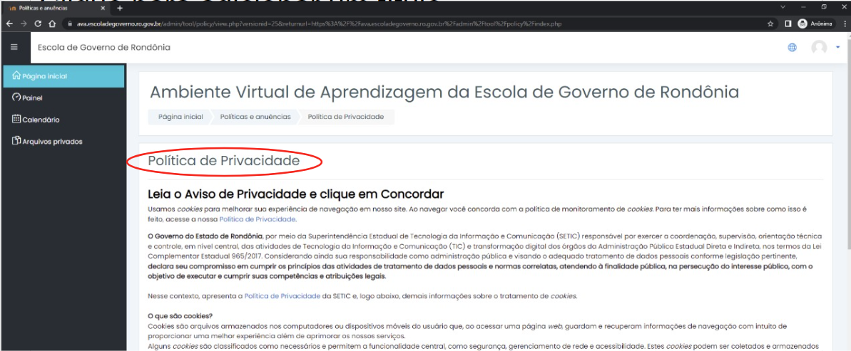 Planejamento, Orçamento e Gestão - Escola de Governo passa a utilizar  Ambiente Virtual de Aprendizagem para ofertar cursos - Governo do Estado de  Rondônia - Governo do Estado de Rondônia