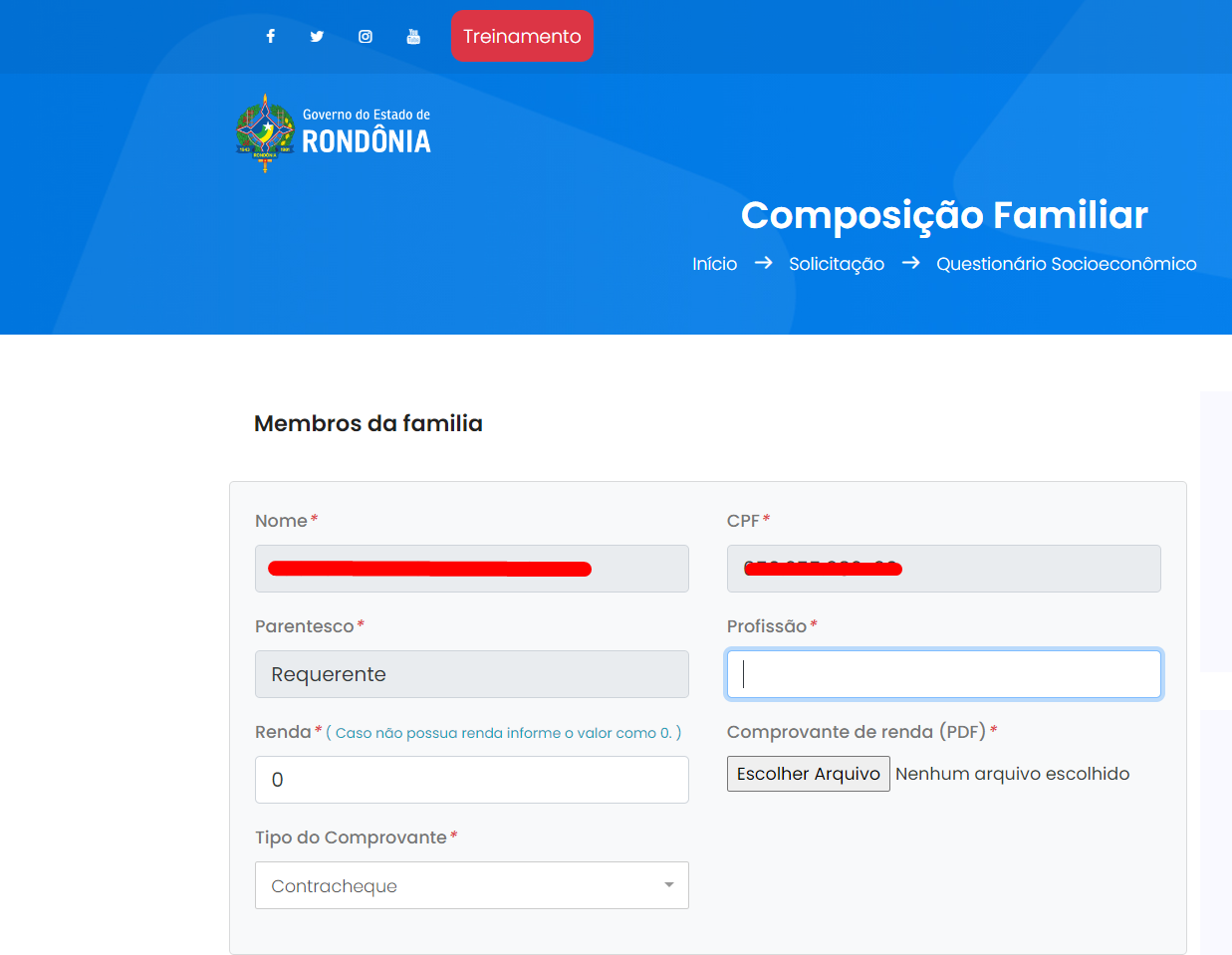 Solicitar regularização  Superintendência Estadual de Tecnologia da  Informação e Comunicação